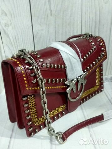 Сумка Pinko Rockstar кожаная Сумка Pinko Rockstar кожаная