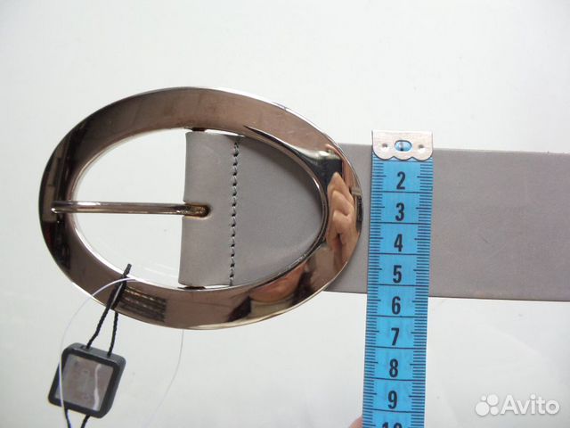 Серый кожаный ремень Dolce&Gabbana новый