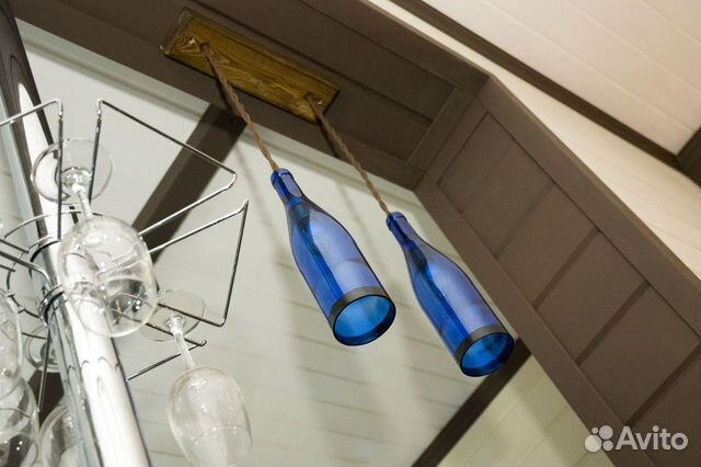 Люстра из бутылок Лофт Люстра из бутылок Лофт