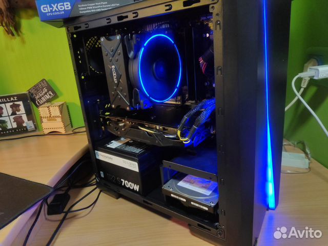 Игровой пк Ryzen 5 2600+16GB+RX470 4GB+SSDm2+HDD Игровой пк Ryzen 5 2600+16GB+RX470 4GB+SSDm2+HDD