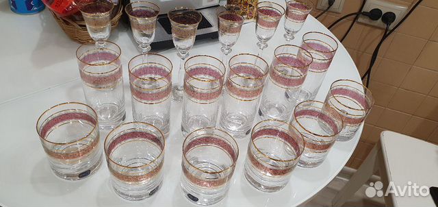 Набор бокалов Богемия 18 предметов