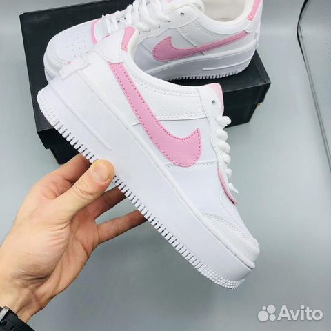 Кроссовки Nike Air Force 1 Shadow White Pink Кроссовки Nike Air Force 1 Shadow White Pink