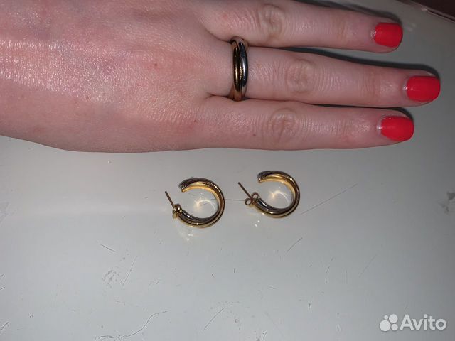 Cartier trinity серьги и кольцо Cartier trinity серьги и кольцо