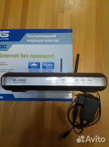 Роутер Asus wl-520GC Роутер Asus wl-520GC
