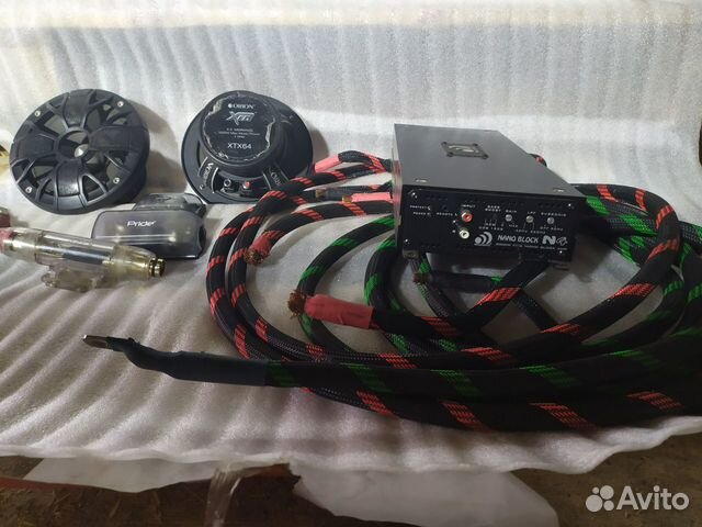 Усилитель Nano Block N4 и четыре динамика XTX 64