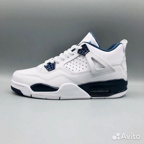 Купить кроссовки Nike Air Jordan 4 Retro белые мужские 8421-01 в  интернет-магазине Holins: размеры 40 – 46, доставка по России, цена 6 490  руб.