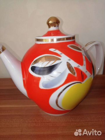 Фарфоровый чайник большой доливной. Полонне СССР