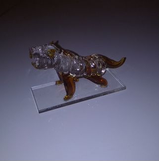 Фигурка стеклянная тигр
