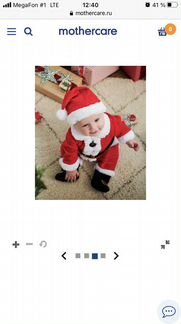 Новогодний Костюм Санты 3-6 мес мазакея