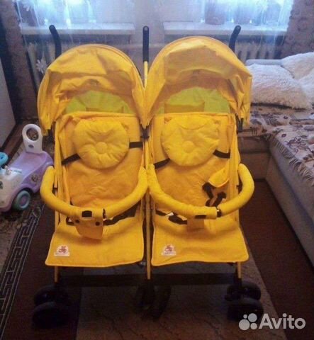 Новая Коляска-трость для двойни