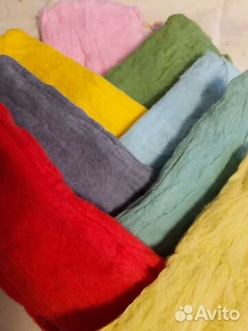 Цветная вата хб