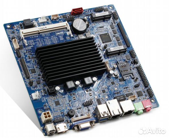Mini ITX материнская плата 2 Lan 6 com