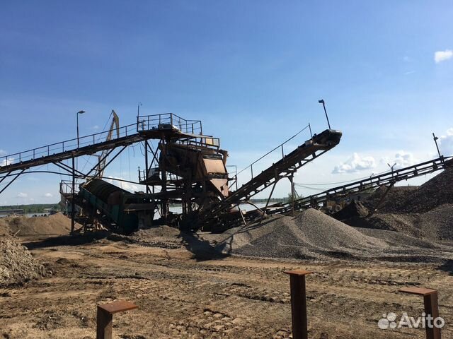 Линия для сортировки и промывки песка и гравия