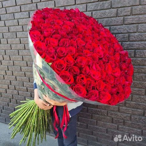 Роза 90, 100,110,120,см, букет 25,51,101 роза