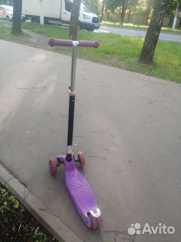 Детский 3-х колёсный самокат L-305 Colors