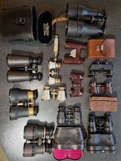 Старинные бинокли разные