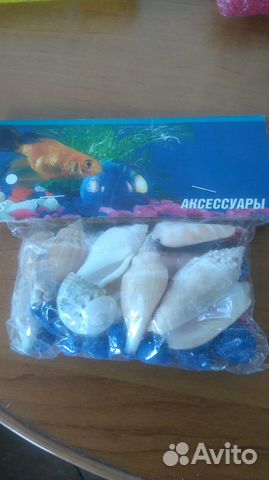 Ракушки, камешки и грунт в наборе