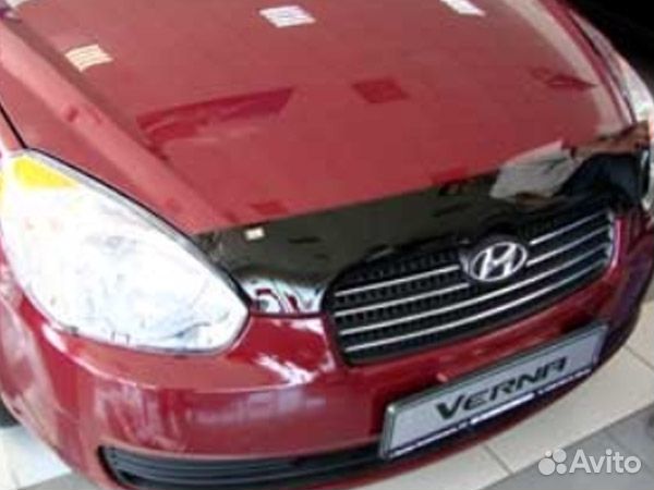 Дефлектор капота Hyundai Verna (2006-2009)