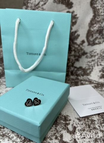 Tiffany серьги серебро