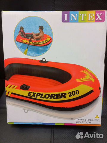 Надувная лодка intex Explorer 200