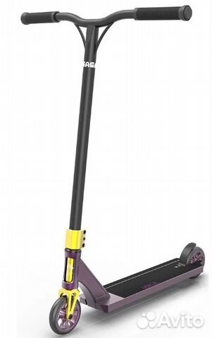 Самокат трюковый Vokul saga purple/gold новый