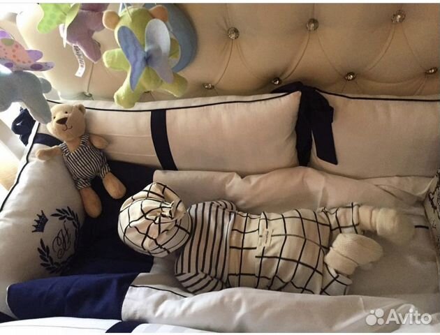 Бортики, Подушки в детскую кроватку 6 шт