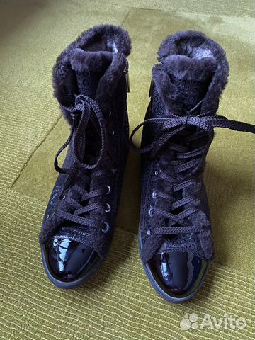 Зимние кеды на меху Италия оригинал