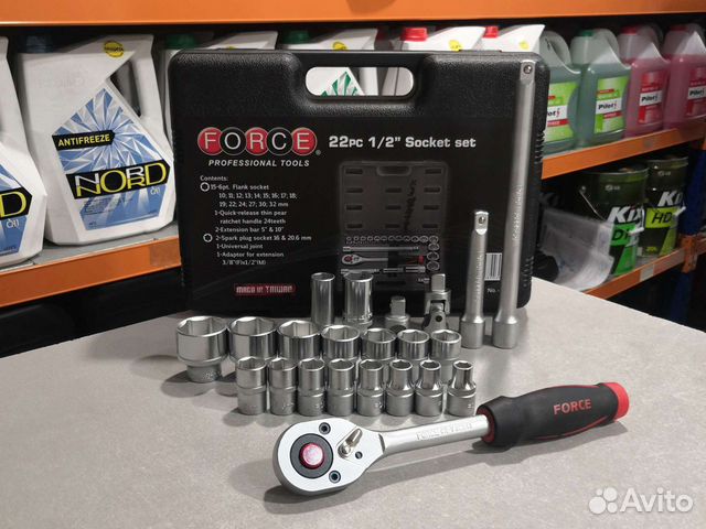 Набор инструмента 1/2DR 22 предмета Force