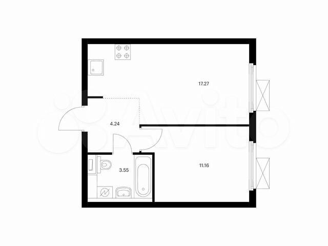 1-к. квартира, 36,2 м², 11/33 эт.
