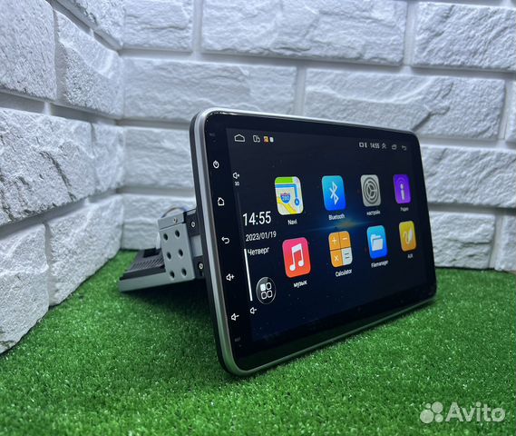 Автомагнитола 1DIN 10” с поворотным экраном