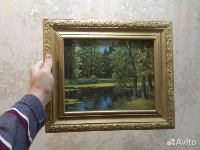 Картина маслом пейзаж лес