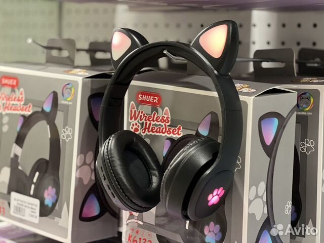 Наушники с кошачьими ушками