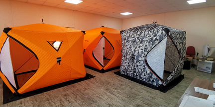 Палатка зимняя куб 3 слоя