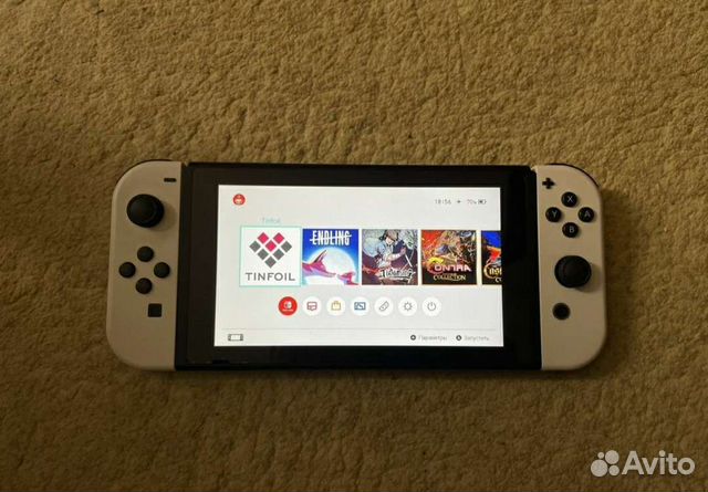 Прошитый (Чип) Nintendo Switch/300 Игр/160GB/Glass