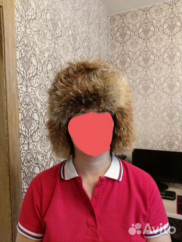 Шапка-ушанка лисья р.58 (вышлю почтой)