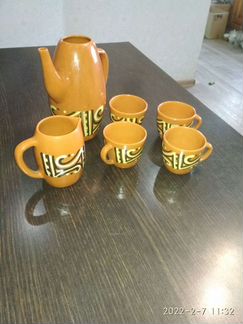 Чайный глиняный набор