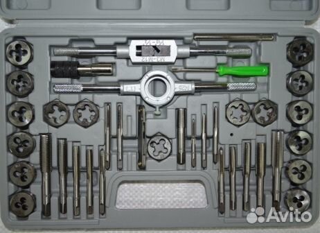 Набор плашек и метчиков 40пр