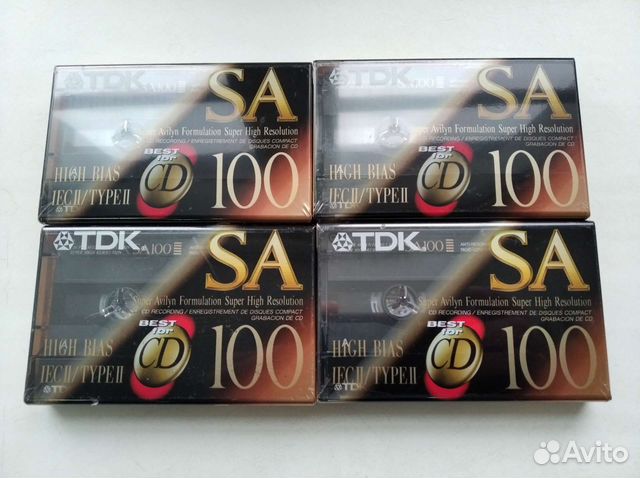 Аудиокассеты TDK SA 100 Maxell