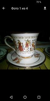 Чашки с блюдцем, мини жульеницы