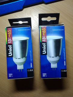 Лампы энергосберегающие Uniel на цоколе GU5.3