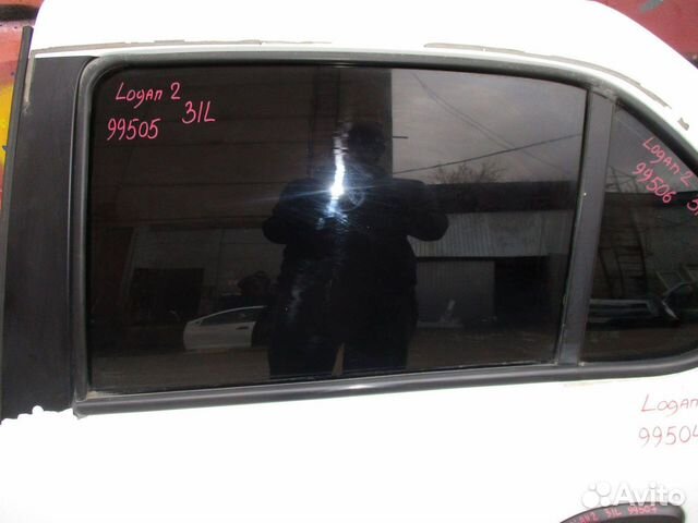 Стекло двери задней левой Renault Logan 2