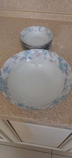 Набор салатникоа, 7 предметов, чешский фарфор Thun