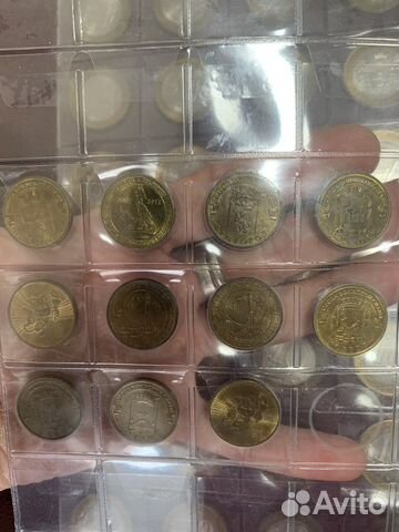 Юбилейные монеты 10р гвс