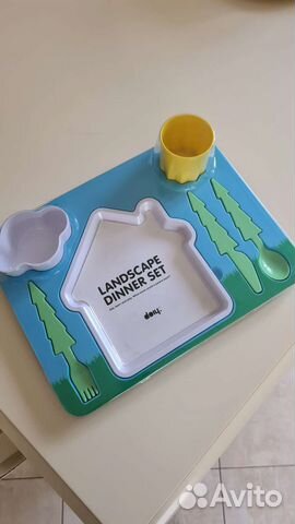 Комплект детской посуды land scape dinner set