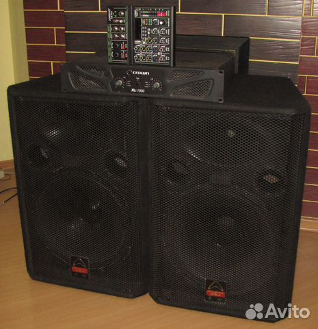 Колонки EVP 1200W 2шт Pro D15