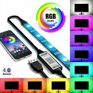 Лента светодиодная RGB (USB-Bluetooth) 2метра (L07