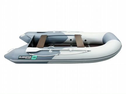 Лодка пвх Нднд Gladiator B330 светло-темно серый