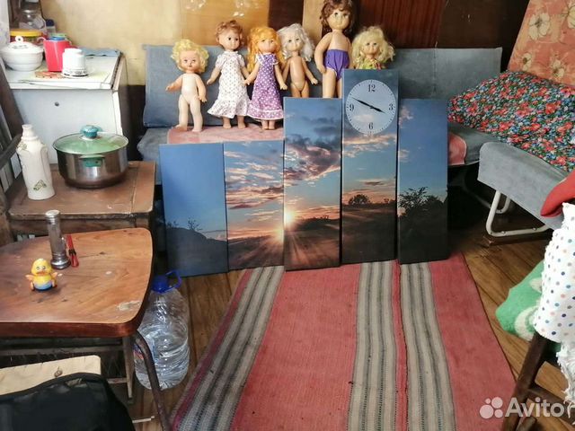 Полиптих (триптих, модуль) с часами