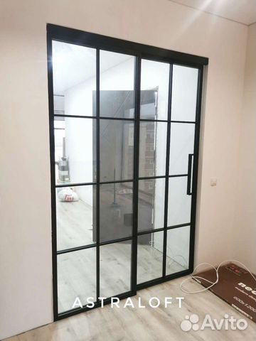 Раздвижная перегородка лофт