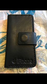 Чехол для 4,4S. Нат кожа